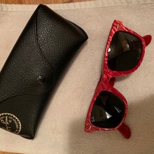 Ray-Ban Deep Coral Red Wayfarers  (Women's)